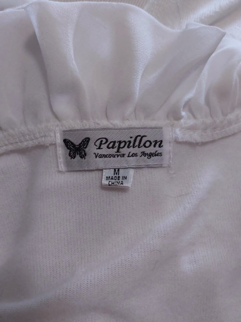 White Ruffle Cardigan - Picture 3 of 3
